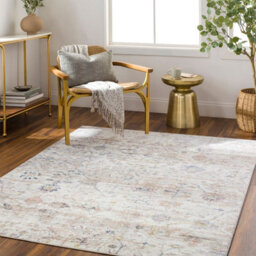 Livabliss Lavadora Washable Grey Brown Traditional Boho Living Dining Rug 200 X 275 Cm Non Shedding - thumbnail 2
