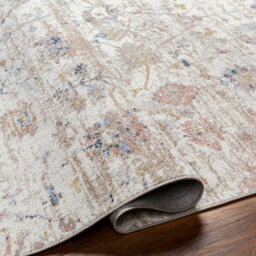 Livabliss Lavadora Washable Grey Brown Traditional Boho Living Dining Rug 200 X 275 Cm Non Shedding - thumbnail 4