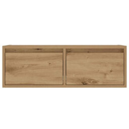 Berkfield Tv Cabinet With Led Lights Artisan Oak 75X35.5X25 Cm - thumbnail 7