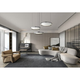 Luminosa Lighting Luminosa Briggs Pendant Ceiling Light Matt Black 3X Led Dimmable 2700-6000K Remote Control - thumbnail 8