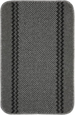 eXtreme Dandy Kilkis Washable Doormat, Kitchen Mat, 80 X 50Cm - Charcoal Grey