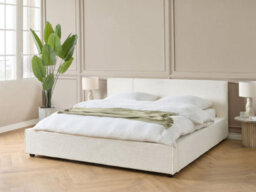 Beliani Bed Boucle Mirande 180 X 200 Cm (Eu Super King) Off-White - thumbnail 2