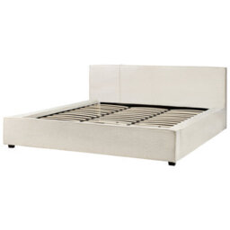 Beliani Bed Boucle Mirande 180 X 200 Cm (Eu Super King) Off-White - thumbnail 4