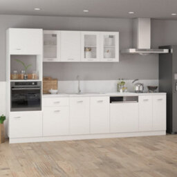 Vidaxl Hanging Glass Cabinet White 80X31X60 Cm Engineered Wood - thumbnail 3