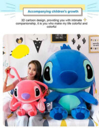 Cute Stitch Plush Toy , Soft Cartoon Stuffed Doll, Anime Pillow Pendant For Birthday Gift 35Cm - thumbnail 4