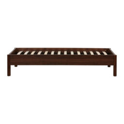 Sweeek - Bed With Slatted Base 90X190Cm Wood Decor Walnut - Harmony - thumbnail 6