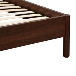 Sweeek - Bed With Slatted Base 90X190Cm Wood Decor Walnut - Harmony - thumbnail 5