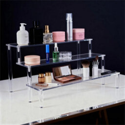 1Pcs 3 Tiers Clear Display Stand Transparent Display Shelf Organizer - thumbnail 4