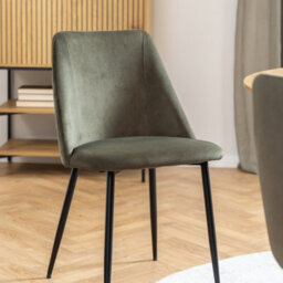 Furniture To Go Yale Dining Table In Oak Included 4 Ines Dining Chair In Olive Green - thumbnail 8