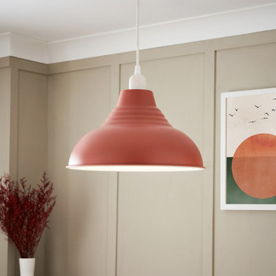 Inlight Lucia Printed Terracotta Round Lamp Shade (D)30Cm - image 1