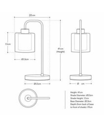 Lighting Supermarket Lulworth Black Arch Table Lamp - thumbnail 4