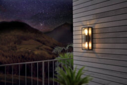 Eglo Alamonte 1 Black Metal Ip44 Outdoor Wall Light, (D) 15Cm - thumbnail 1