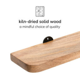 MH London Dale Solid Wood Set Of 4 Wall Mounted Floating Shelves - thumbnail 5