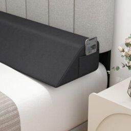 Costway Full Size Bed Wedge Pillow Bolster Trapezoidal Pillow Gap Filler - thumbnail 1