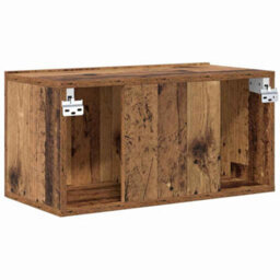 Berkfield Tv Cabinet Old Wood Particle Board Medium Tv Cabinet - thumbnail 8