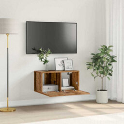 Berkfield Tv Cabinet Old Wood Particle Board Medium Tv Cabinet - thumbnail 1
