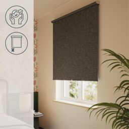 GoodHome Novan Cordless Black Blackout Roller Blind (W)180Cm (L)180Cm - thumbnail 9