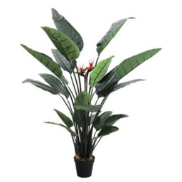 Living And Home Artificial Plant Fake Potted Bird Of Paradise Palm Tree In Black Pot 180 Cm - thumbnail 4