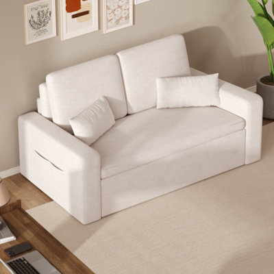 Bealife 2 Seater Sofa Bed Pull Out Sleeper Convertible Fabric Sofa Chair - image 1