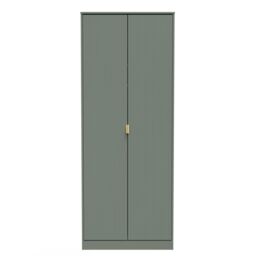 Moderna Ready Assembled Modern Matt Green Tall Double Wardrobe (H)1970mm (W)740mm (D)530mm - thumbnail 2