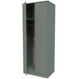 Moderna Ready Assembled Modern Matt Green Tall Double Wardrobe (H)1970mm (W)740mm (D)530mm - thumbnail 5