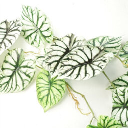 Leaf 6 X 120Cm Artificial Hanging Trailing Plant Alocasia Dragon Scale Light - thumbnail 4