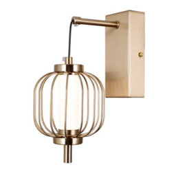 Luminosa Lighting Luminosa Pedro Round Wall Lamp Gold 3000K Warm White - thumbnail 2