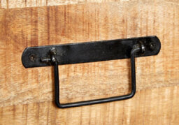 Kingwood Upcycled Industrial Metal And Wood 3 Drawers Slim Bookcase - thumbnail 5