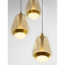 Luminosa Lighting Luminosa Alish Cluster Pendant Ceiling Light Brass Gold, Matt Black, Champagne Triac Dimmable Led 24W 1299Lm 3000K - thumbnail 5