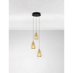 Luminosa Lighting Luminosa Alish Cluster Pendant Ceiling Light Brass Gold, Matt Black, Champagne Triac Dimmable Led 24W 1299Lm 3000K - thumbnail 4