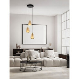 Luminosa Lighting Luminosa Alish Cluster Pendant Ceiling Light Brass Gold, Matt Black, Champagne Triac Dimmable Led 24W 1299Lm 3000K - thumbnail 2