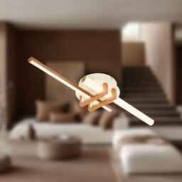 Briloner Modern Led Ceiling Light Flush Living Room Lamp Warm White Bedroom 18W, 2000Lm Coffee - thumbnail 8