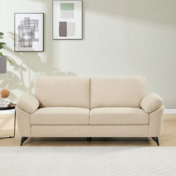 More4Homes Malmo 3 Seater Sofa Modern Scandi Style Fabric Living Room Sofa (Beige) - thumbnail 7
