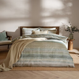 Yard Swift Brushed Cotton Duvet Sets, Eucalyptus, Single - thumbnail 1