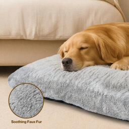 Skylos Large Dog Bed Soft Plush Washable Cat Cushion Pet Crate Pad Mat - thumbnail 5