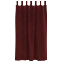 Berkfield Blackout Curtains With Hanging Loops 2 Pcs Wine Red Velvet - thumbnail 3