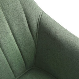Luciano  Upholstered Armchair In Premium Textured Linen Green - thumbnail 8