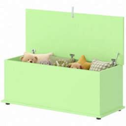 114L Storage Chest, Storage Box With Flip-Top Lid For Entryway, Green - thumbnail 1