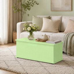 114L Storage Chest, Storage Box With Flip-Top Lid For Entryway, Green - thumbnail 6