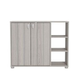 Gfw Bideford Shoe Cabinet Warm Grey Oak - thumbnail 2