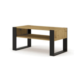 Arte Mondi Coffee Table Rectangle In Oak Artisan W1000mm X H480mm X D530mm - thumbnail 1