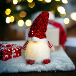 Netagon Xmas Haus Christmas Light Up Gonk Red - thumbnail 1
