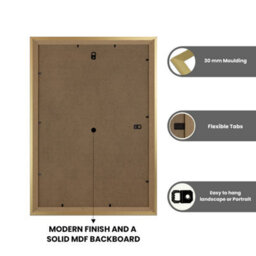 Ak Frames Gold A4 Frame With 9X6 Mount And Perspex Front - thumbnail 3