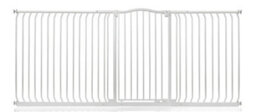 Bettacare Extra Tall Curved Top Dog Gate, 225Cm - 234Cm, Matt White, Extra Tall 100Cm In Height, Pressure Fit Pet Gate - thumbnail 1