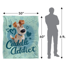 The Secret Life Of Pets Cuddle Addict Silky Soft Touch Blanket Multicoloured (One Size) - thumbnail 4