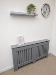 Caecus Blinds Radiator Cover Painted White W1720 X D190 X H815 mm - thumbnail 3