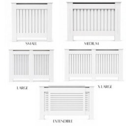 Caecus Blinds Radiator Cover Painted White W1720 X D190 X H815 mm - thumbnail 7