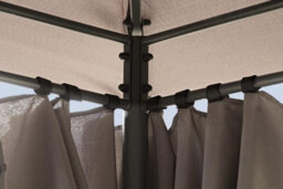 Garden Store Direct Gsd 3M X 4M Large Grey Lilly Gazebo With Side Curtains - thumbnail 6