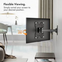 "Vonhaus Tv Wall Bracket For 23-43"" Screens, Articulating Tv Bracket, Wall Mount With Full Tilt Swivel & Extension, 35Kg Capacity" - thumbnail 6