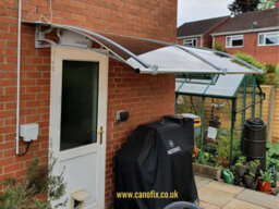 Canofix UK Canofix Door Canopy Pc 1500 Width X 1500 Projection (Grey Bracket - Bronze Sheet) - thumbnail 3